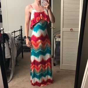 Tart maxi dress with colorful pattern